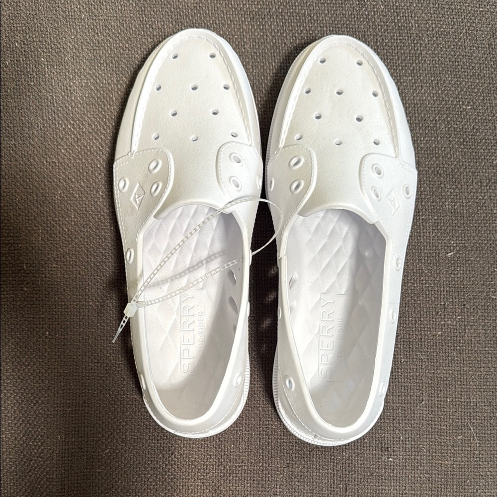 Sperry Classic White Foam Slip-Ons